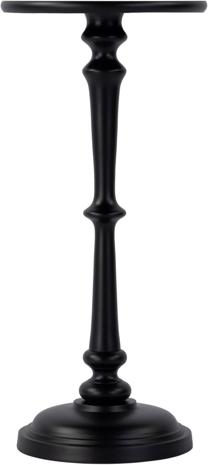 Butler Specialty Company Alisa 10 in. W Round Metal Pedestal End Table-Bronze