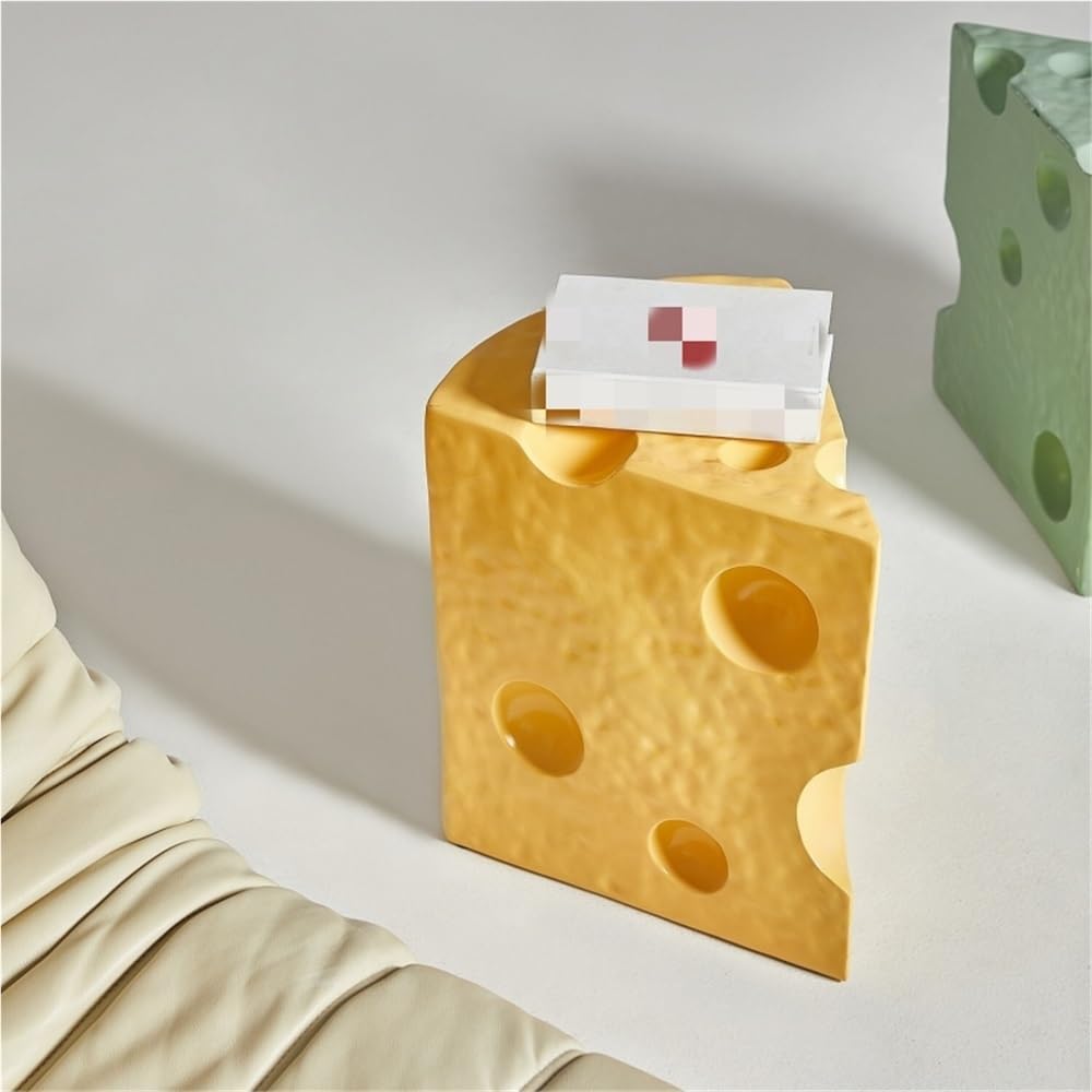 Side Table, Multi-Functional Resin Stool, Accent Table Suitable for Small Spa...
