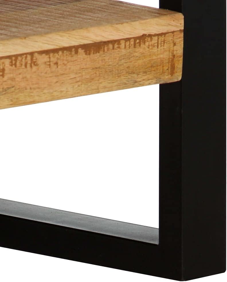 3 Drawer Console Table for Living Room, Brown Console Table with 3 Drawers, B...