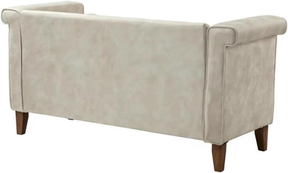 Modern Cloth End of Bed Bench for Bedroom,Upholstered Storage Ottoman with Ar...