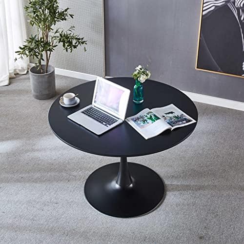 42" Tulip Table for 4-6 Persons Modern Round Dining Room Table, Mid-Cent...