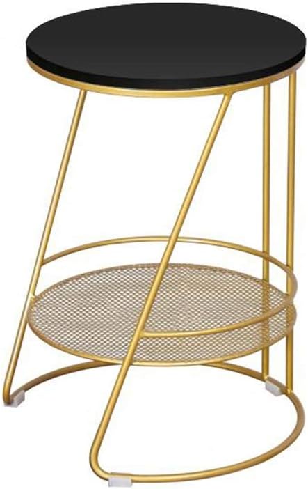 Telephone Table, Round Marble/MDF end Table,Small Coffee Table in The Living ...