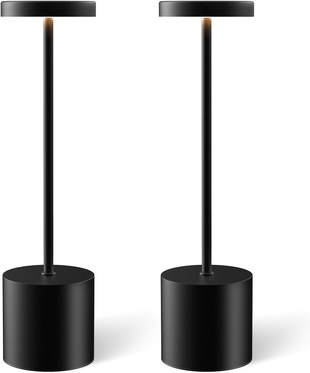 Cordless Table Lamp Set of 2, Rechargeable 5000mAh Battery Operated Outdoor T...