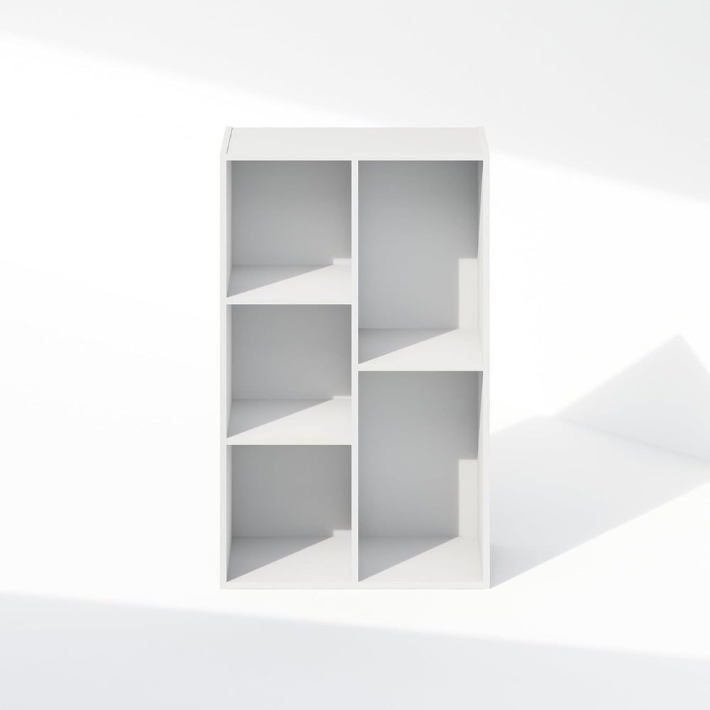Furinno Reed Closet Organizers and Storage, 5-Cube Reversible Closet Shelves,...