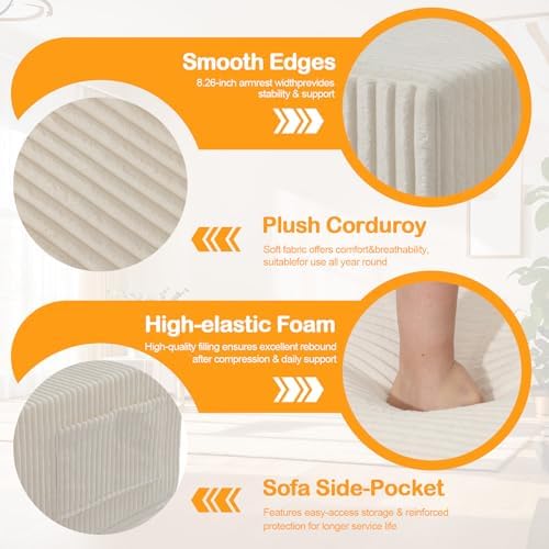 Erament Convertible Sofa Bed, Loveseat Folding Floor Futon Sleeper Sofa Couch...