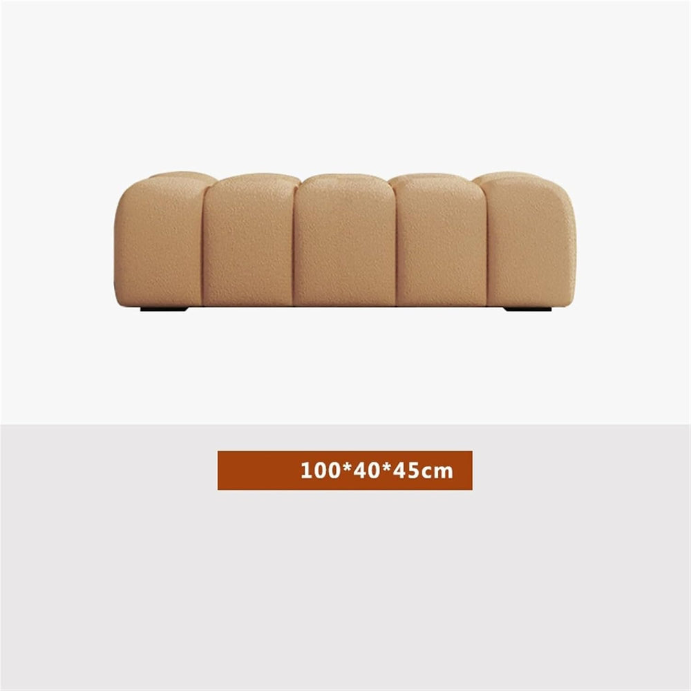 Modern Fabric Bed end Bench Long Bedroom Tatami Mat Dressing Room Sofa Wooden...