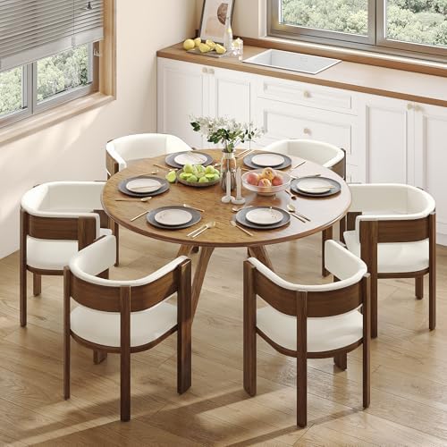 Squireewo Barrel Dining Chairs Set of 2, Modern Dining Room Chairs with Curve...