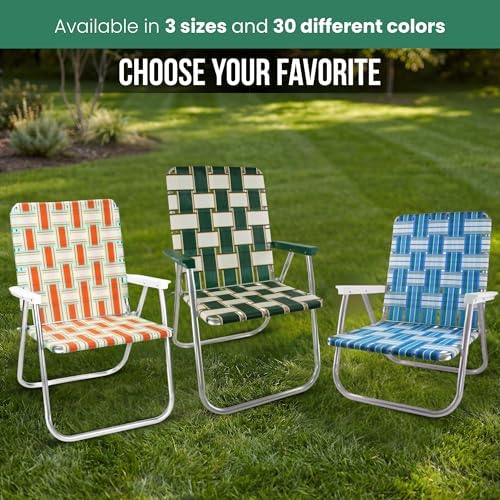 Lawn Chair USA - Outdoor Chairs for Camping. Made with Lightweight Aluminum F...