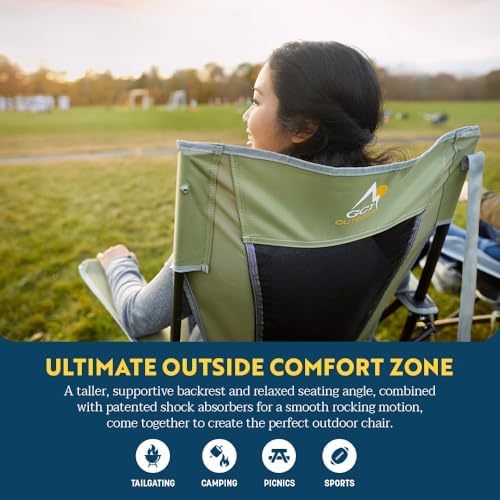 GCI Outdoor Comfort Pro Rocker Camping Chair - Indigo Blue