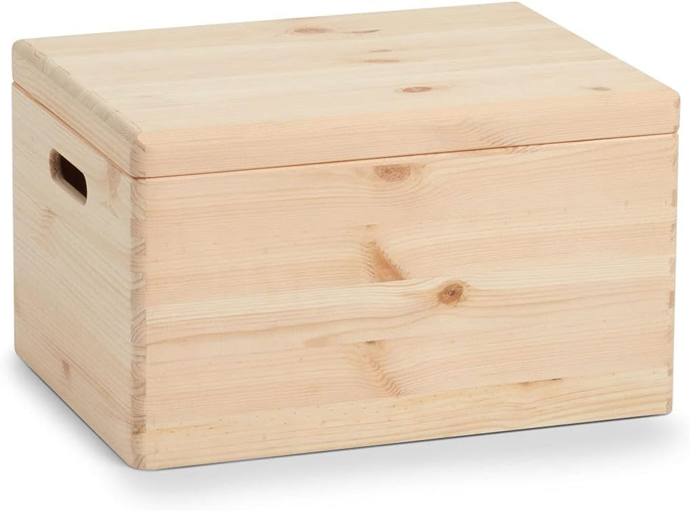 Zeller 13152 Boite multi-usage en bois de conifère avec couvercle, 40 x 30 x ...