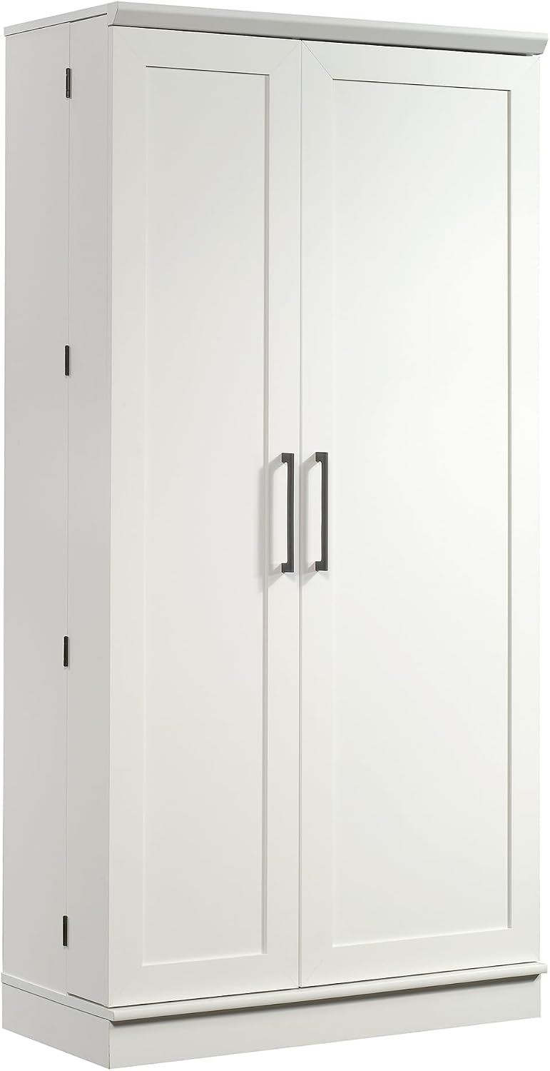Sauder HomePlus Kitchen Storage Pantry Cabinet with Swing Door Storage and Ad...
