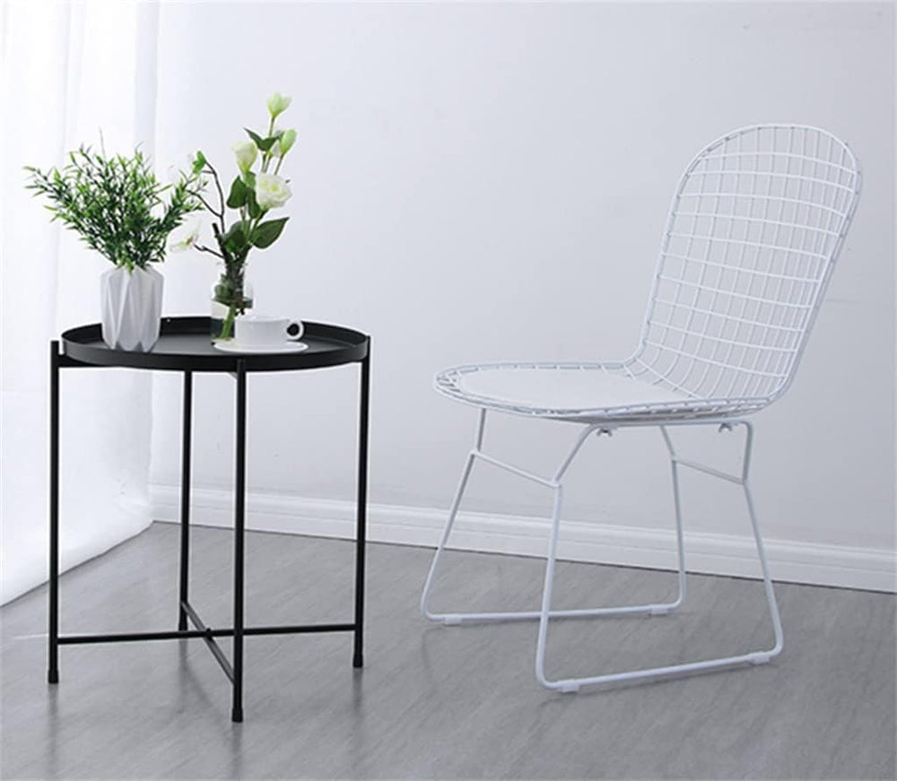 Nordic Iron Small Coffee Table Foldable Gold Color Simple Sofa Side Living Ro...