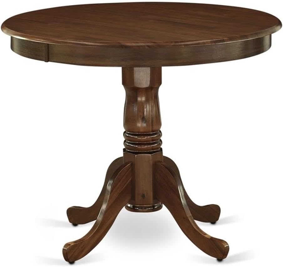 East West Furniture ANT-AWA-TP Antique Modern Kitchen Table - a Round Dining ...