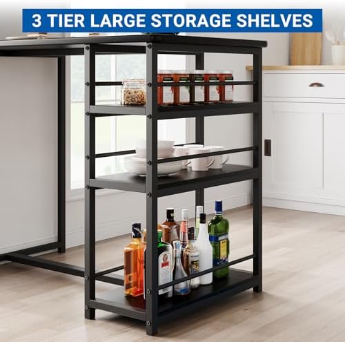 GarveeHome Dining Table Set for 2, Counter Height Kitchen Table with 2 Uphols...