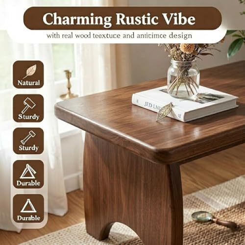 Solid Wood Bench, 24" 31" 35" 39" 47" 59" Rusti...