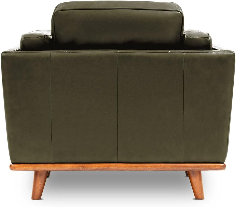 Valencia Artisan Full Leather Accent Chair 41.5” | Pure Full Italian Nappa Le...