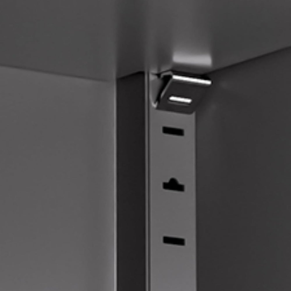 QINPTWUT 40" Industrial Storage Pantry, Kitchen Storage Cabinet with Mes...