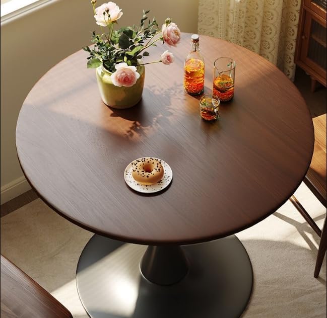 24" Round Cafe Table, Tulip Table for 2-3 Persons, Mid-Century Modern St...