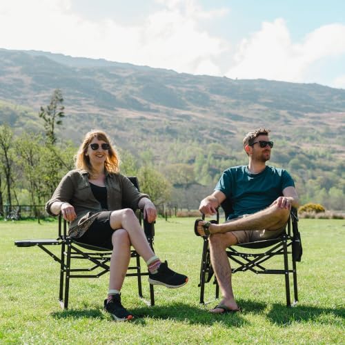 SUNNYFEEL Oversized Camping Chair Portable Directors Chairs with Side Table |...
