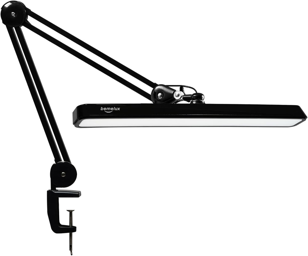 LED Architect Desk Lamp with Clamp, 24W 2000LM, Black