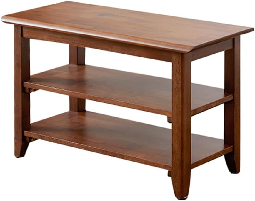 XKZG Shoe Rack Bench Wooden Shoe Storage Bench Entryway Bench, Brown, 23.6&qu...