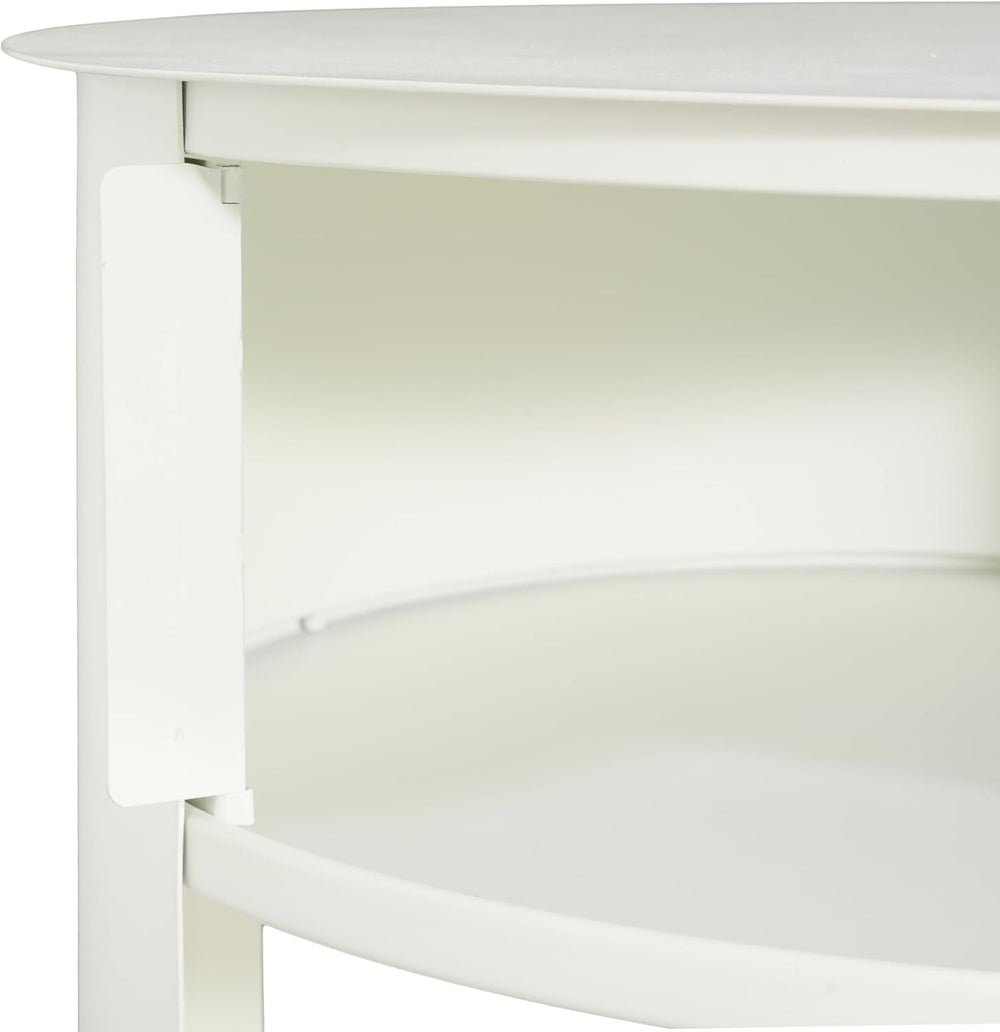Christopher Knight Home Pomme 3-Tier Metal Small Side Table, Narrow Bedside T...