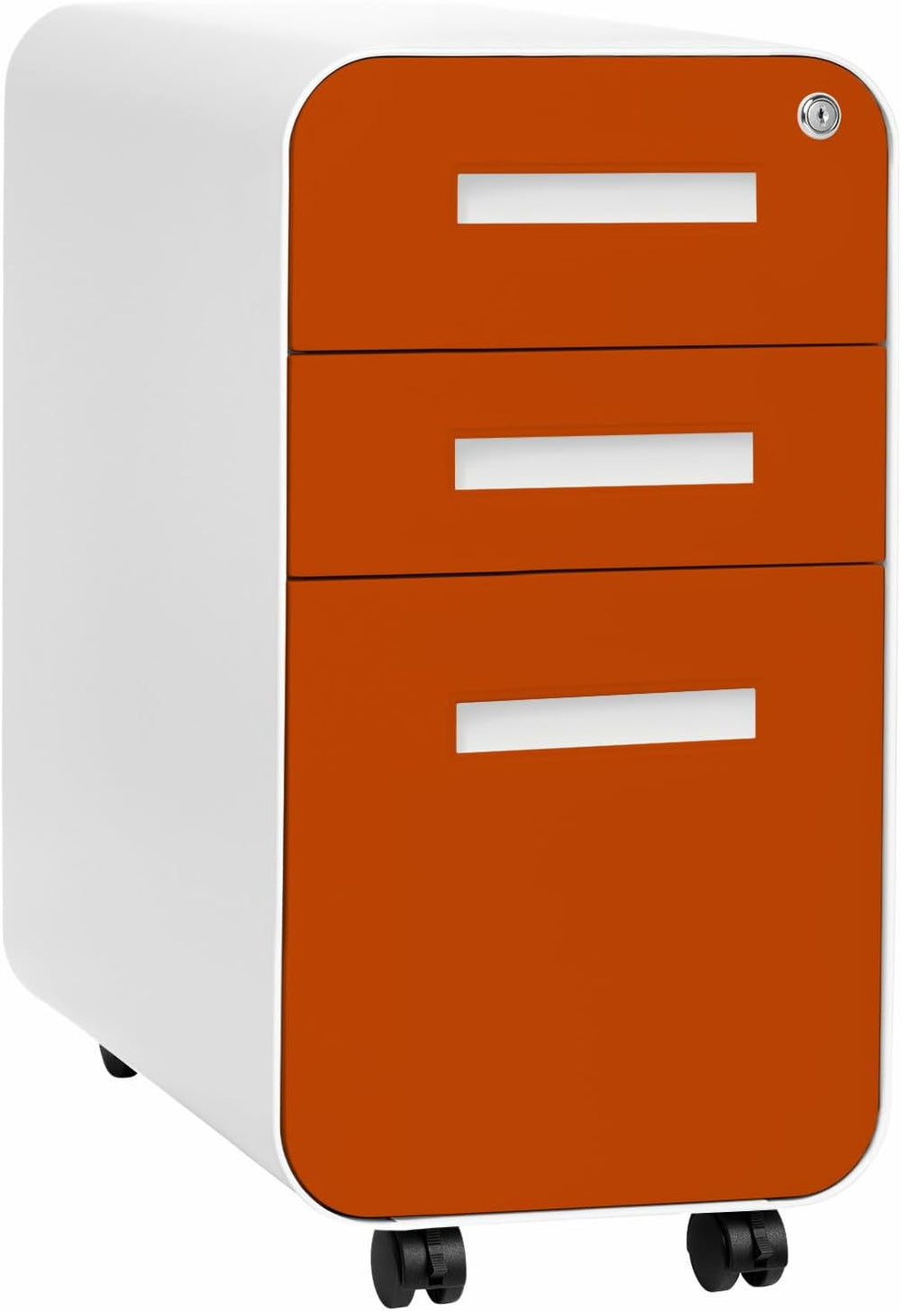 Laura Davidson Furniture Stockpile Slim 3-Drawer Mobile File Cabinet with Loc...