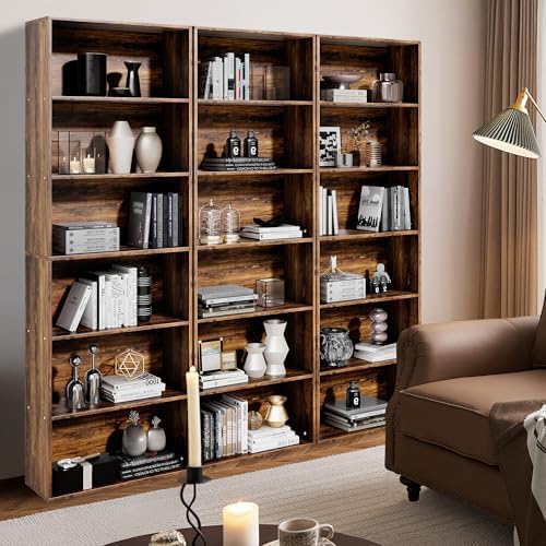 GRUSIGN 71" Tall 6-Tier Bookshelf, Large Open Display Bookcase with Ampl...