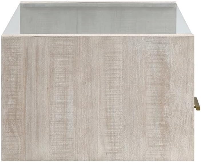 Pemberly Row Contemporary 3-Piece Coffee Table Set, Acacia Wood Veneers, Toff...