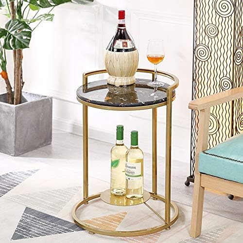 Telephone Table, Side Table Living Room Marble Small Round Table Telephone Ta...