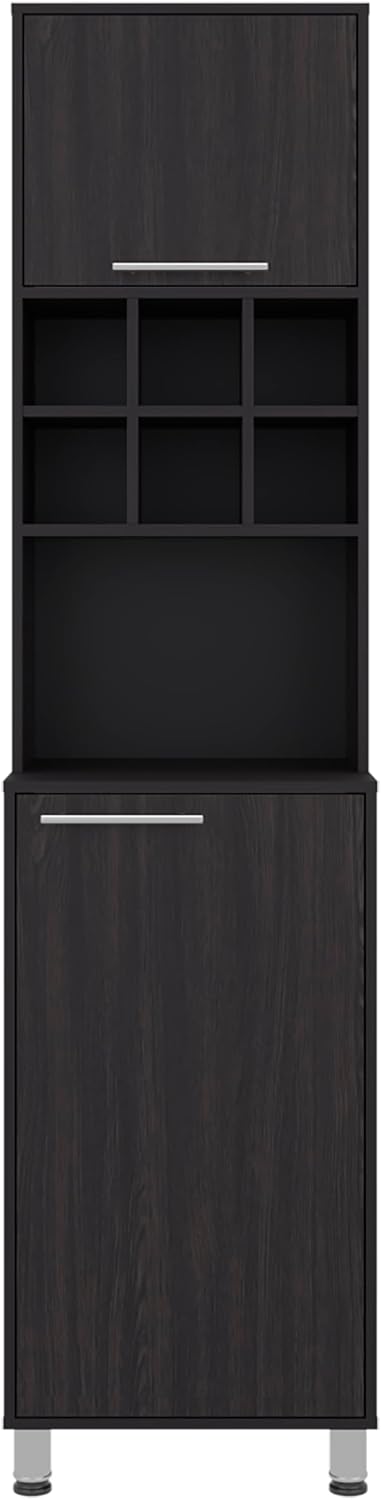 Attica Tall Kitchen Pantry Cabinet, 80.3" High Freestanding Double Door ...