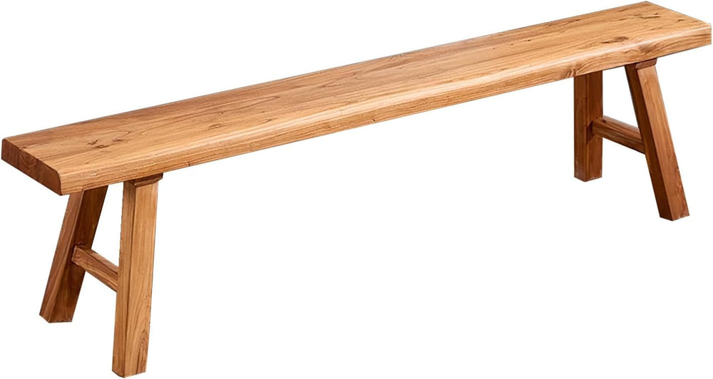 Wooden Bench Indoor – Rustic Farmhouse Narrow Entryway Bench with Slim Skinny...