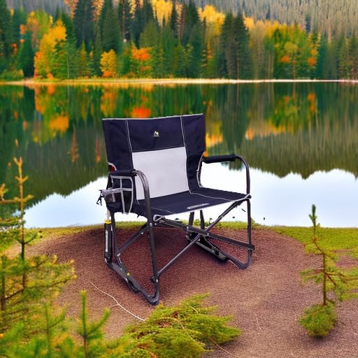 GCI OUTDOOR Freestyle Rocker with Side Table Camping Chair | Portable Folding...