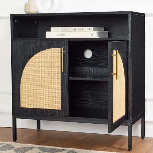 Best Choice Products Rattan Sideboard Buffet Cabinet, Entryway Table, Accent ...