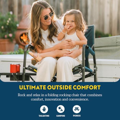 GCI Outdoor Freestyle Rocker Portable Folding Rocking Chair, Outdoor Camping ...