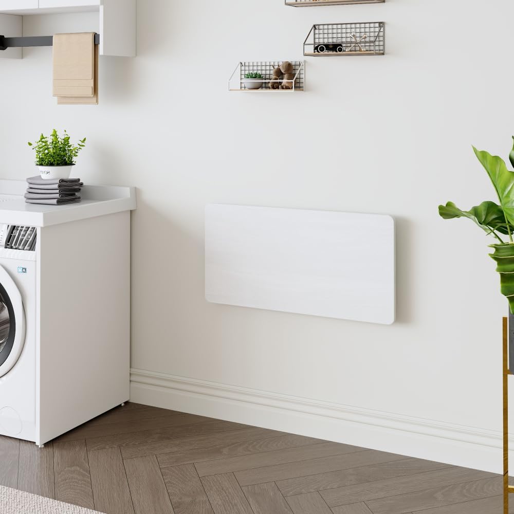 ZOEDO Wall Mounted Folding Table, Floating Desk for Laundry Room, Fold Down T...