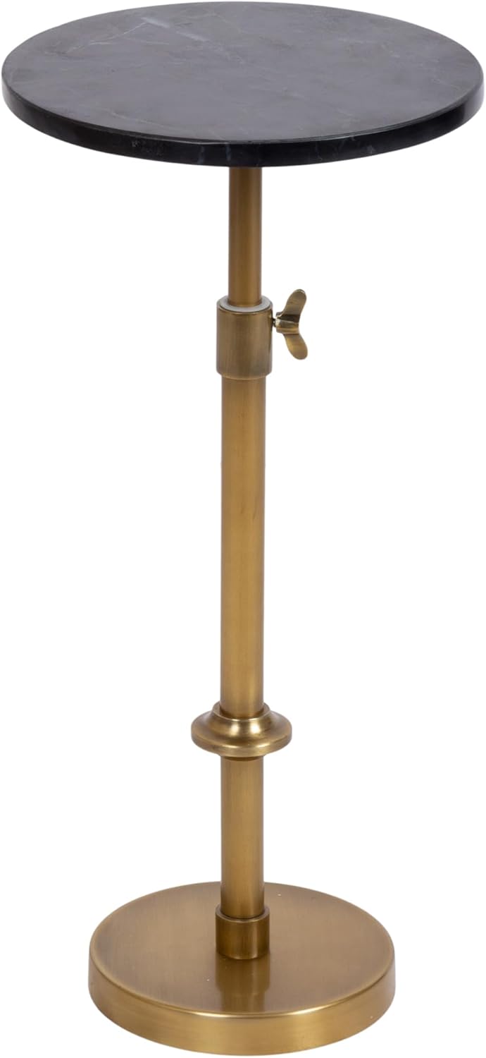 Kate and Laurel Engles Traditional Adjustable-Height Pedestal Drink Table, 10...