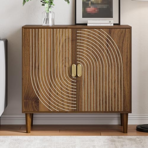 Sideboard Buffet Cabinet with Storage,Sideboard Buffet with Doors and Adjusta...