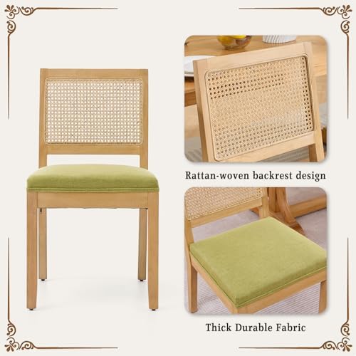 SoarFlash Kitchen French Dining Chairs Set of 4, Vintage Dining Chairs with R...