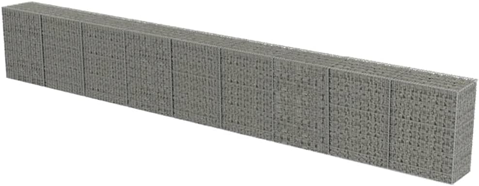 Galvanized Steel Gabion Wall with Covers, Gabion Mesh Wire Wall Panel Galvani...