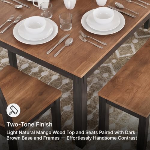 Signature Design by Ashley Gesthaven 6-Piece Dining Table Set with Bench