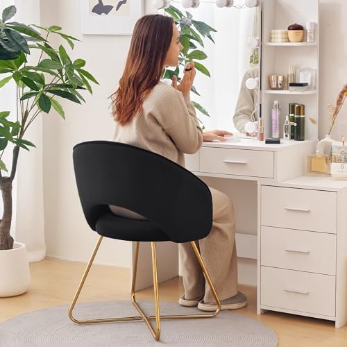 Furniliving Velvet Accent Chair for Living Room, Comfortable Upholstered Barr...