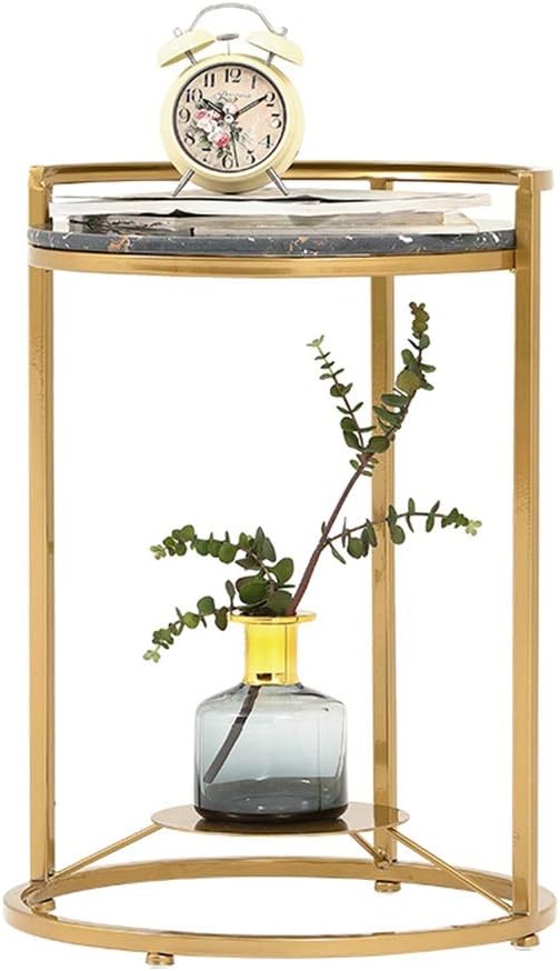 Telephone Table, Side Table Living Room Marble Small Round Table Telephone Ta...