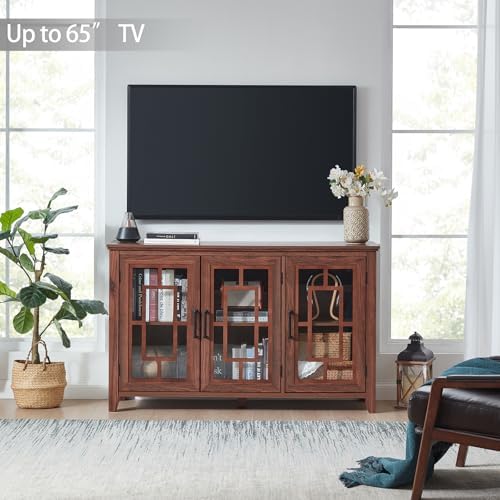 Joaxswe Large Sideboard Buffet Cabinet with Storage, 55" Farmhouse Crede...