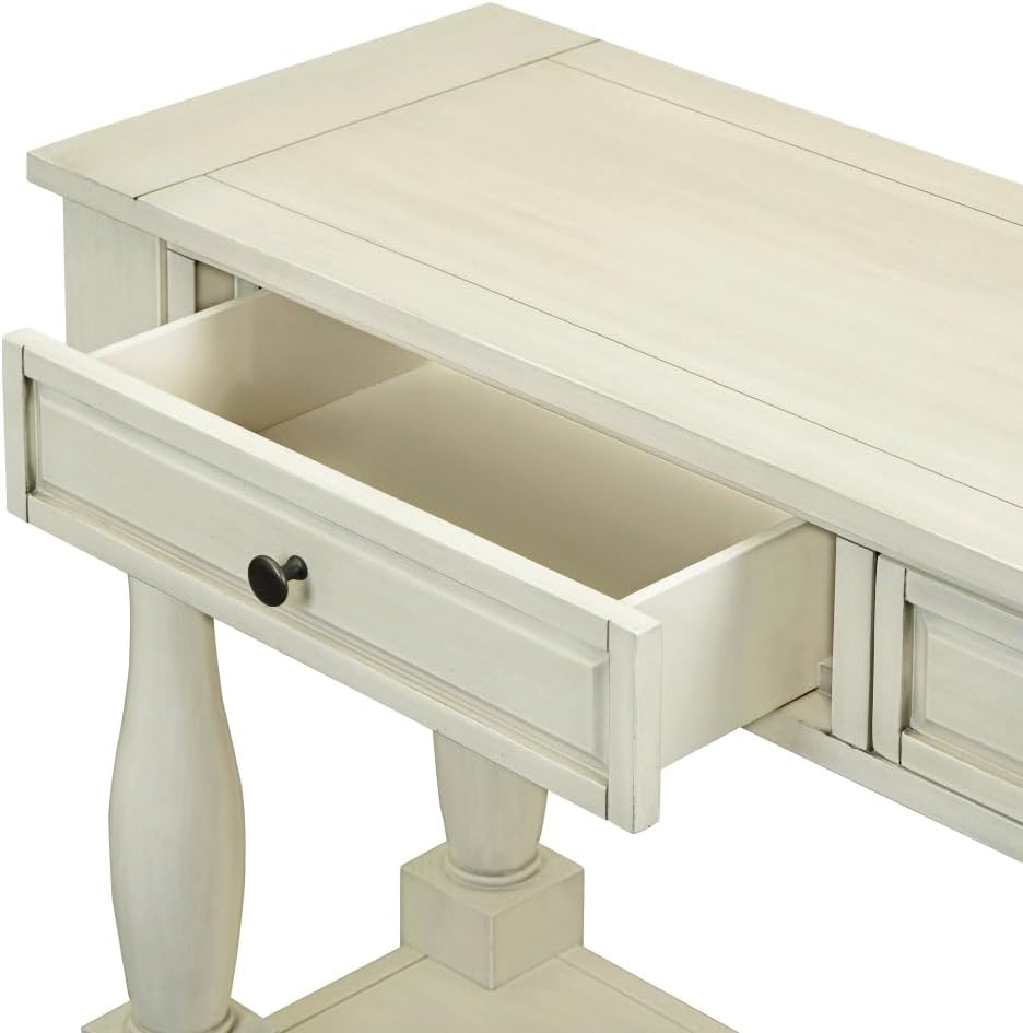 ZOEDO Console Table 63" Long Console Table with Drawers and Shelf for En...
