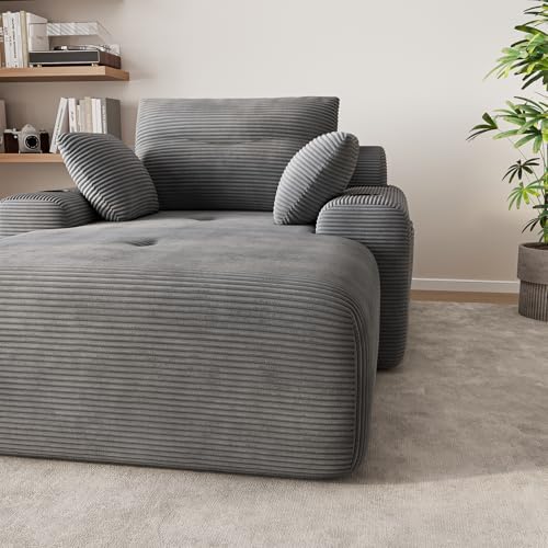 69” Floor Chaise Lounge Chair Indoor, Oversized Chaise Lounge Reading Chairs ...