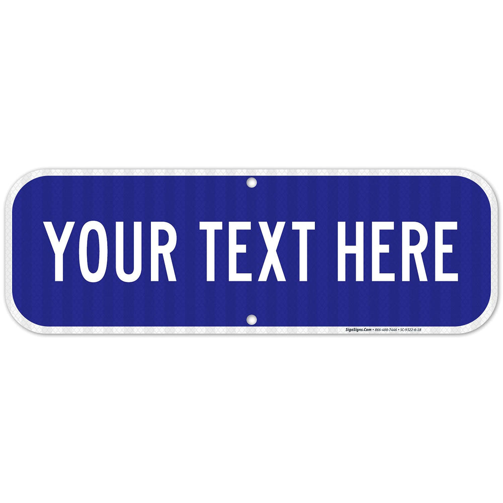 Address Plaque, Custom Personalized House Numbers for Outside Blue Background...