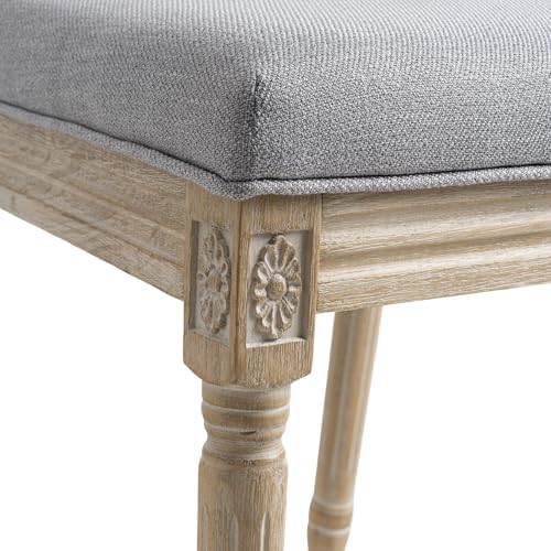 chairus Farmhouse Dining Chairs Set of 4, Rectangle Rattan Back French Countr...