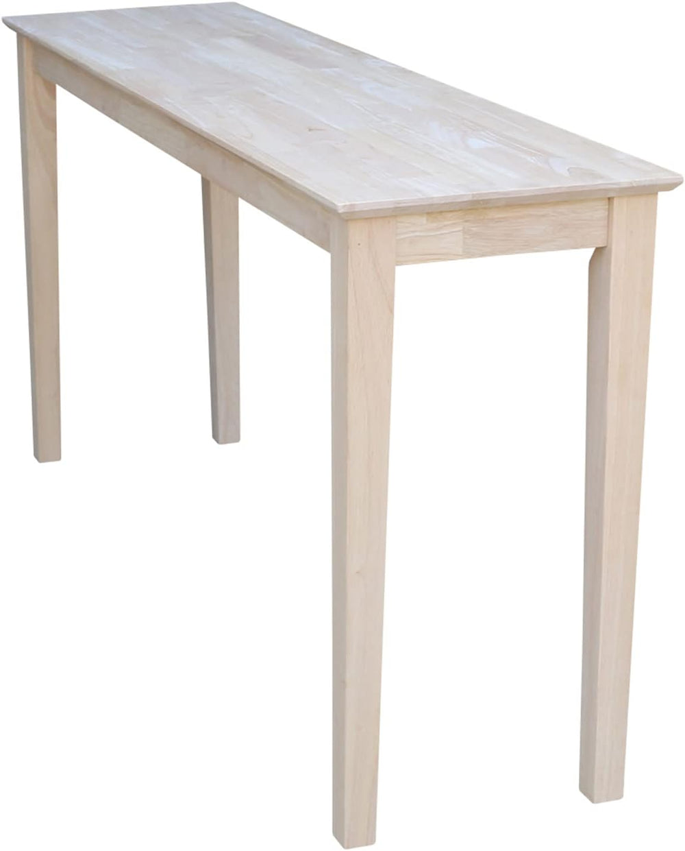 IC International Concepts Solid Wood Shaker Console Table, 60" Long