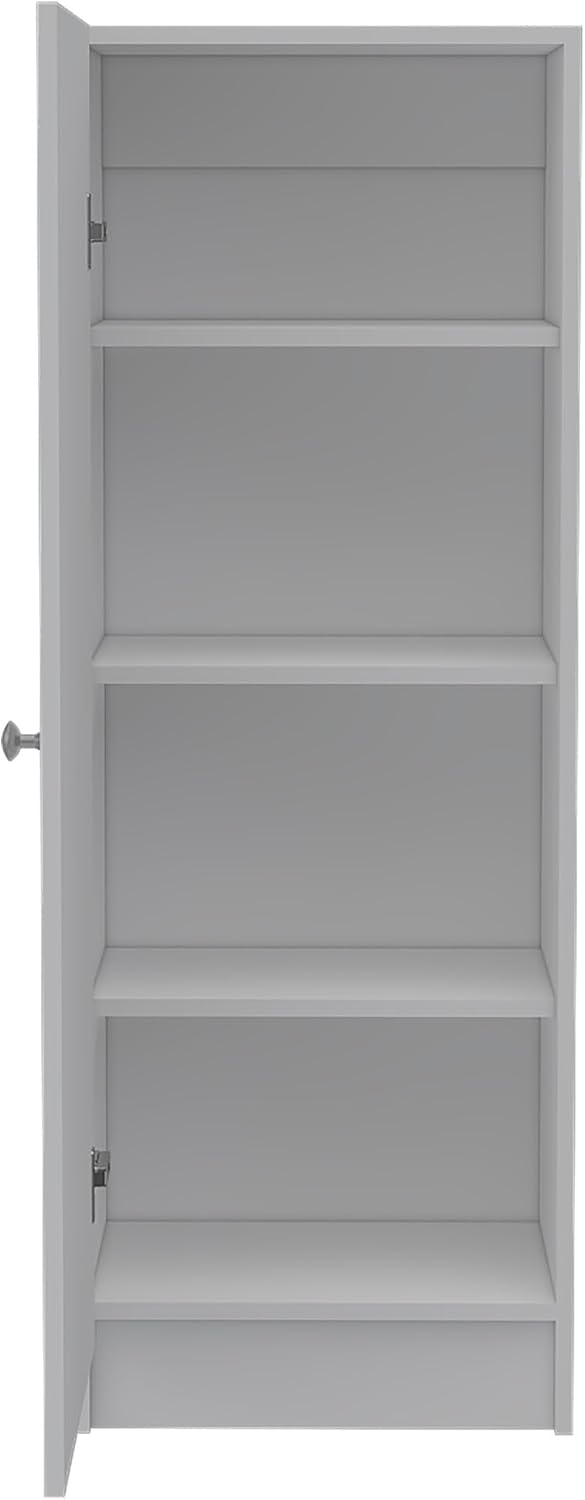 Modern Minimalist Pantry, Simple Single Door Cabinet with Storage,for Kitchen...
